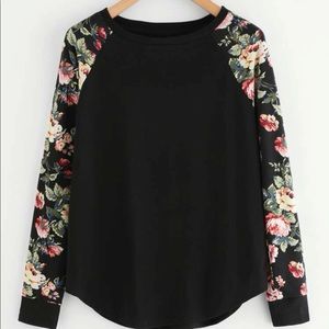 *NEW* Black/Floral Long Sleeve 8/10